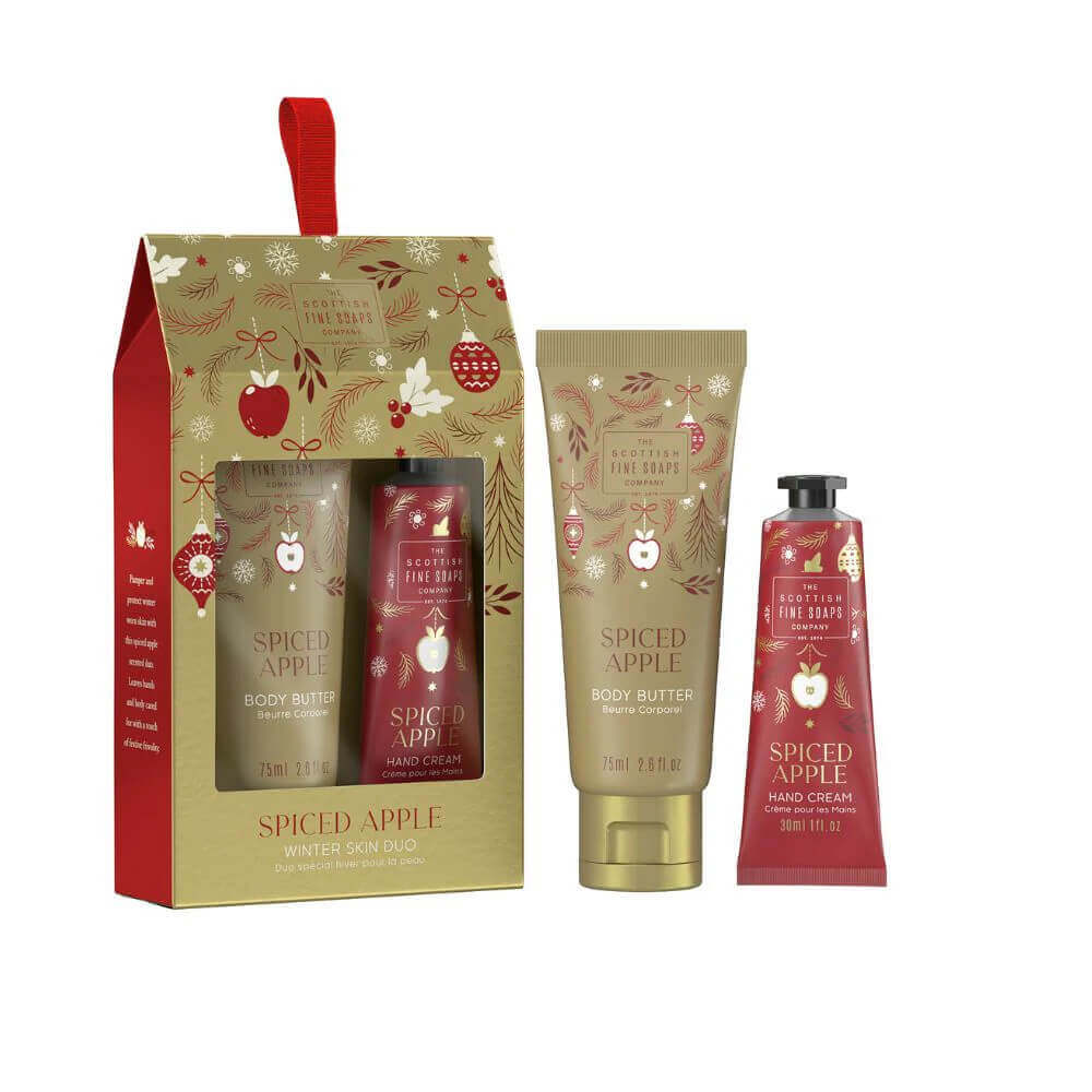 The Scottish Fine Soaps Company Spiced Apple Winter Skincare Duo